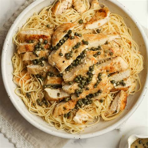 Chicken Piccata with Pasta - SueBee Homemaker