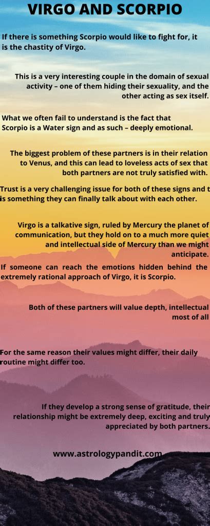 Virgo man Scorpio woman compatibility in love online – AstrologyPandit