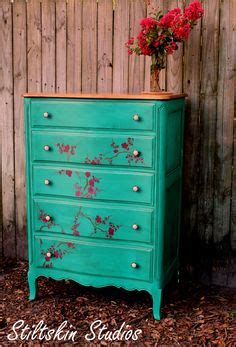 La Boheme Collection "Cherry Blossom" Dresser (Annie Sloan chalk paint in Florence + glaze)