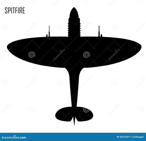 World War II - Supermarine Spitfire Stock Vector - Illustration of ...