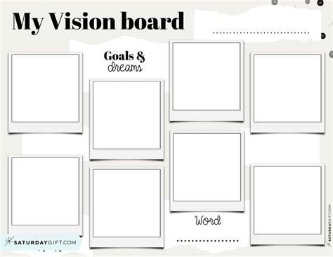 Vision Board Template For Students