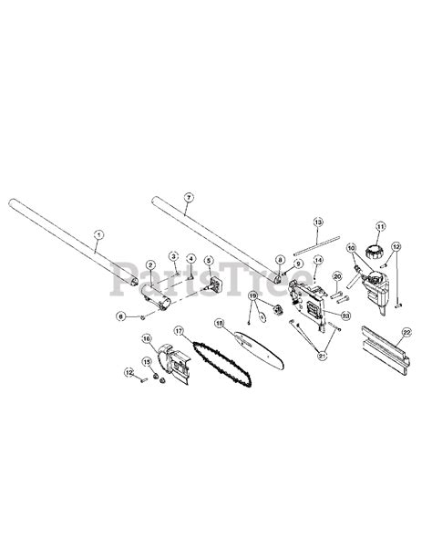 Craftsman 316.792460 (41AJPS-C799) - Craftsman Pole Saw Attachment (Sears) General Assembly ...