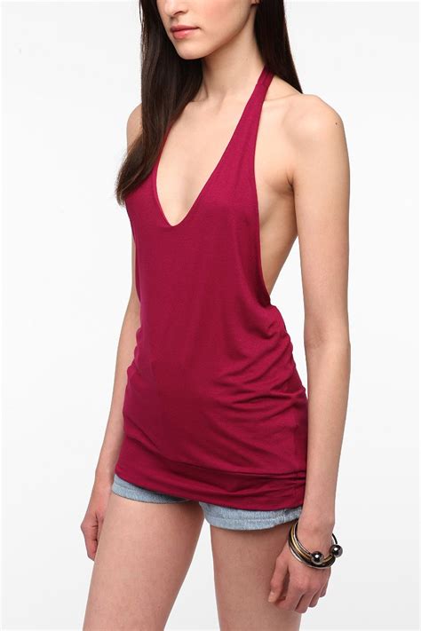 Daydreamer LA Open-Back Halter Tank Top - Urban Outfitters