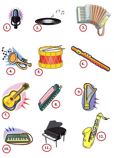 Musical Instruments Vocabulary