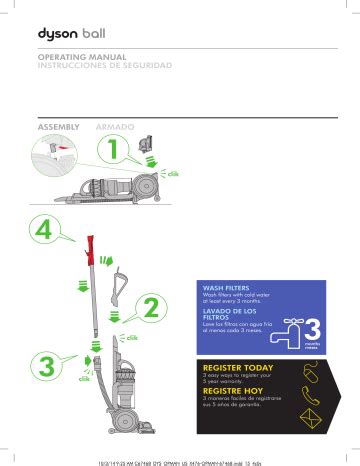 Dyson Ball Multi Floor 2 Review Owner Manual | Manualzz