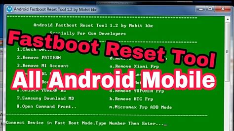 Android Fastboot Reset Tool V1.2 By Mohit Kkc - fasrgoogle