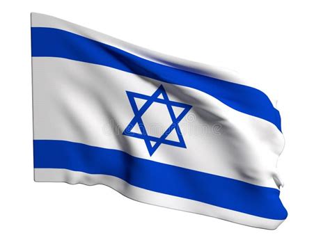 Waving flag Israel stock illustration. Illustration of patriotic - 13246413