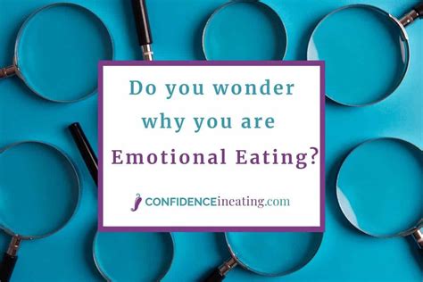 Why are you emotional eating- Confidence in Eating