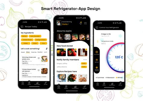 Smart Refrigerator-App Design by Vinaya_Santosh on Dribbble