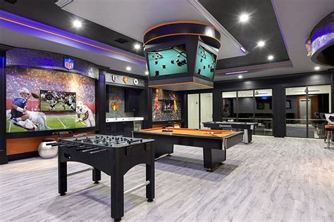 Top games rooms in Orlando | Game room basement, Mansion rooms, Arcade room