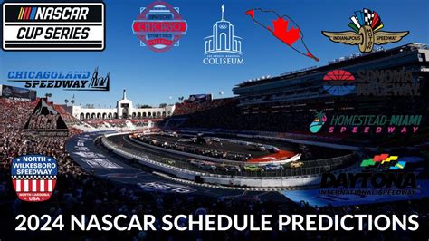 2024 NASCAR Schedule Predictions - YouTube