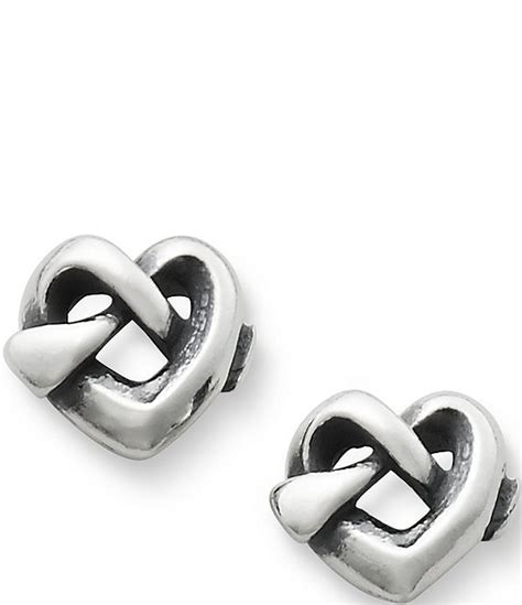 James Avery Heart Knot Stud Sterling Silver Earrings | Dillard's