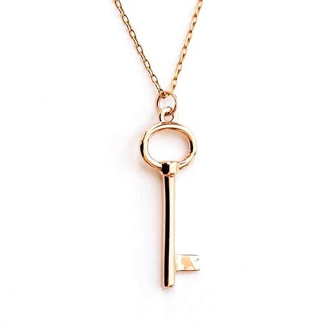 Key Pendant Necklace - Necklaces Jewelry Collections