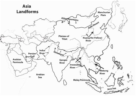 Map Of Asia Countries Black And White Finest Ultimate Prime - Map Of Asia And Middle East Countries