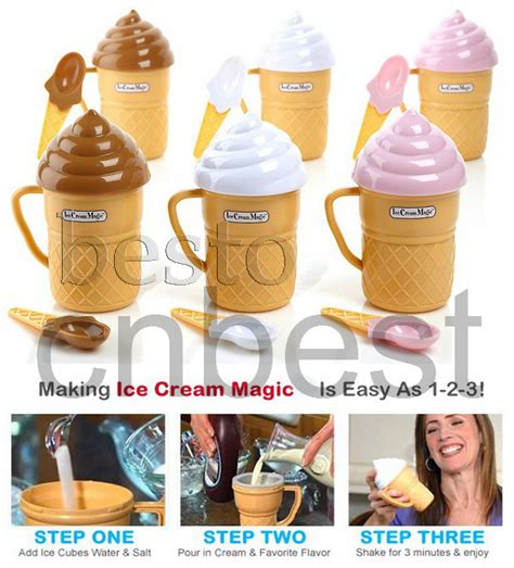 China Ice Cream Magic / Ice Cream Maker - China Ice Cream Magic and Ice Cream Dish with Spoon price