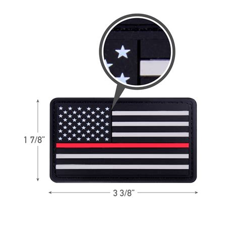 Thin Red Line PVC American Flag Patch - Midwest Public Safety ...