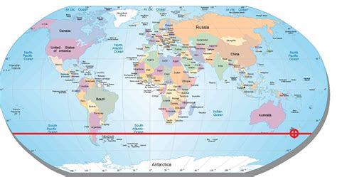 New zealand latitude map - Map of new zealand latitude (Australia and New Zealand - Oceania)