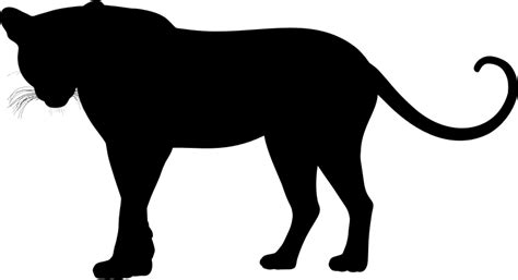 Leopard Silhouette - Openclipart