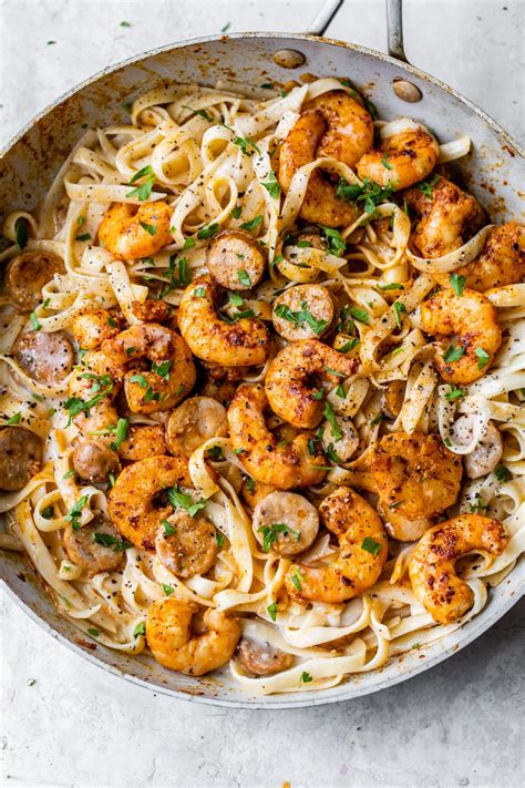 Cajun Shrimp Alfredo - The Almond Eater