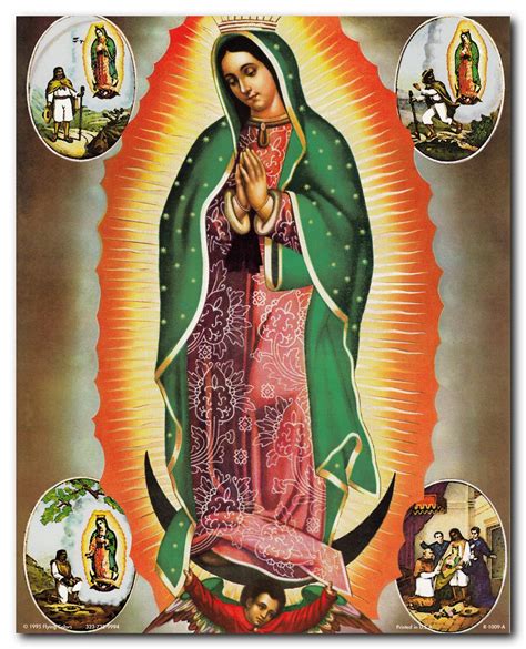 Virgin Mary Our Lady Of Guadalupe Mexican la virgen de Art Print Poster | Religious Posters