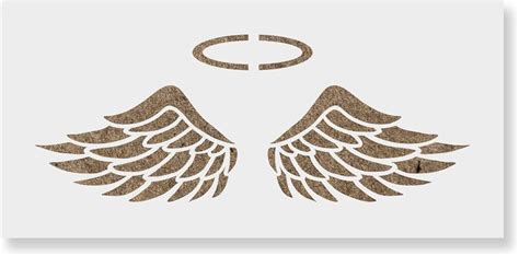 Amazon.com: Angel Wings Stencil Template for Walls and Crafts ...