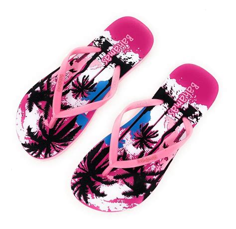 Bahamas Beach Flip Flops Sandals Slippers for Women with Summer Prints ...