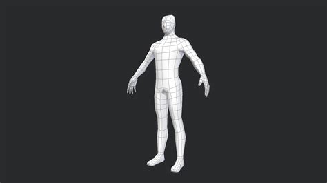 Human Base Mesh Male - Download Free 3D model by WillHenniker94 ...