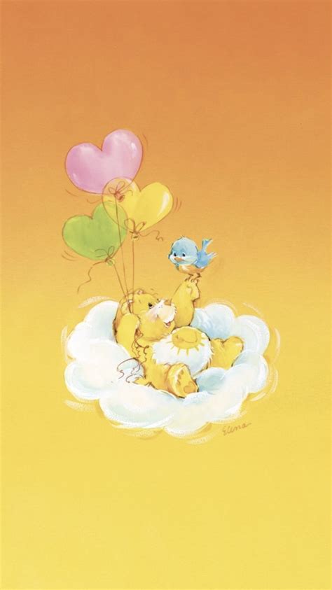 Funshine bear iphone wallpaper instagram care bears | Care bears vintage, Yellow care bear, Bear ...