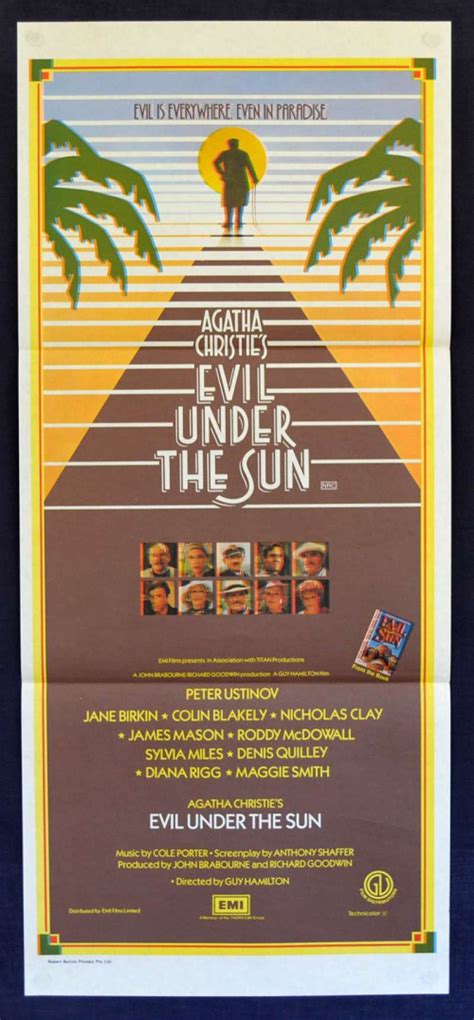 All About Movies - Evil Under The Sun poster Daybill Agatha Christie ...