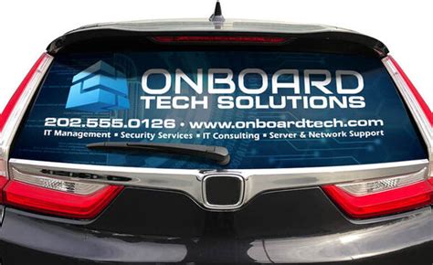 Perforated Vehicle Decals - Custom Rear Window Graphics | Signs.com