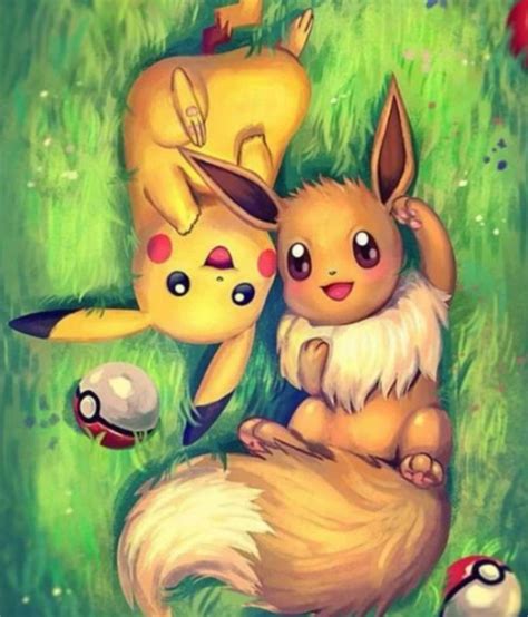 Cute Eevee & Pikachu : r/pokemon