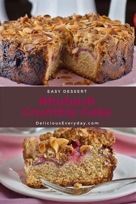 Rhubarb Crumble Cake | Delicious Everyday