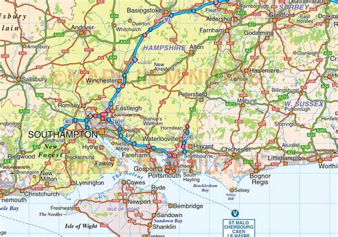 Vector South East England Map. County Political Road and Rail Map @1m scale in illustrator cs ...