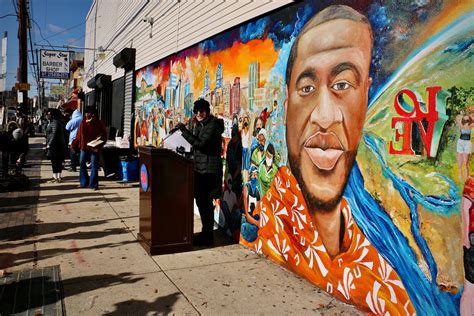 New North Philly mural honors George Floyd - WHYY