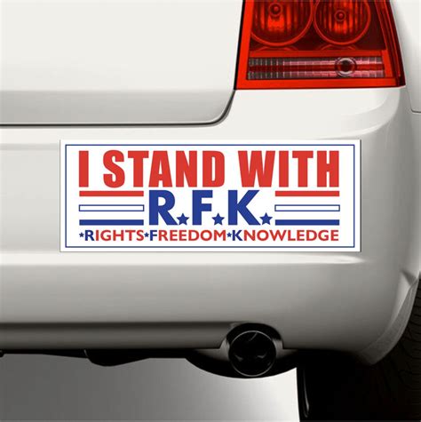 RFK Jr for President Bumper Sticker Unique Message rights, Freedom ...