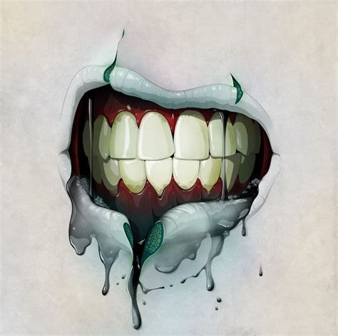 Pin by Tatiana Faez on I want | Dental art, Zombie, Illustration