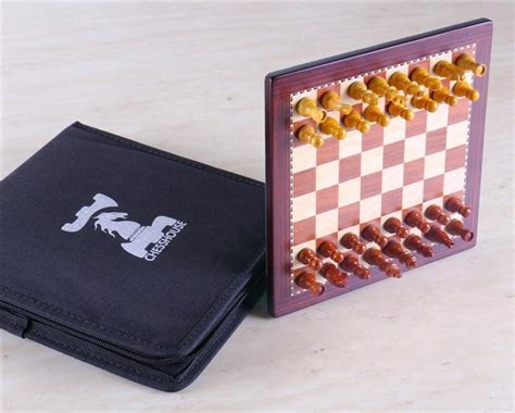 8" Magnetic Travel Chess Set in Rosewood – Chess House