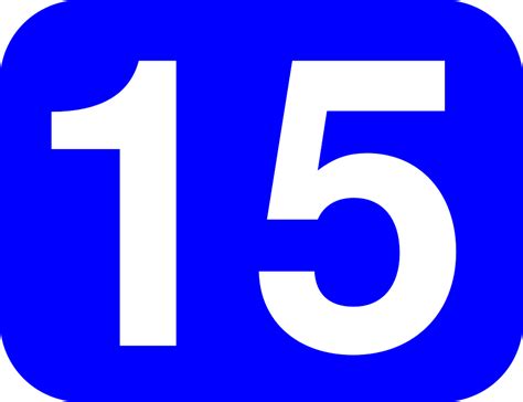 Free vector graphic: Number, 15, Rounded, Rectangle - Free Image on Pixabay - 38462