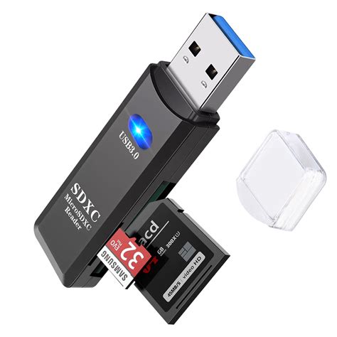 TSV USB 3.0 Portable Card Reader for SD, SDHC, SDXC, MicroSD, MicroSDHC, MicroSDXC, All-in-One ...