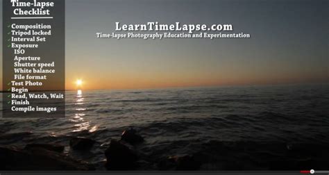 Time-lapse tutorial video: exposure and interval basics - Learn Timelapse Photography