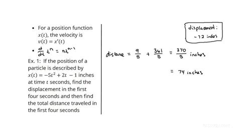 Solving Rectilinear Motion Problems Involving Position using ...