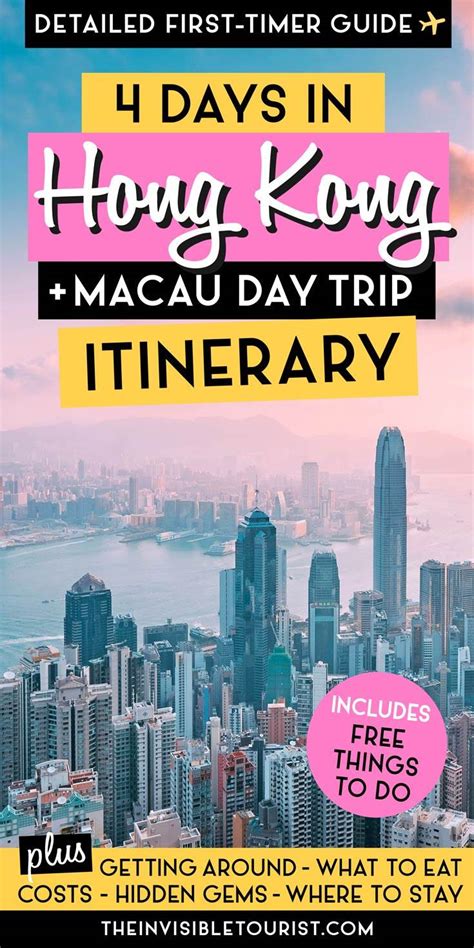 4 Day Hong Kong Itinerary: Travel Guide + Macau Day Trip