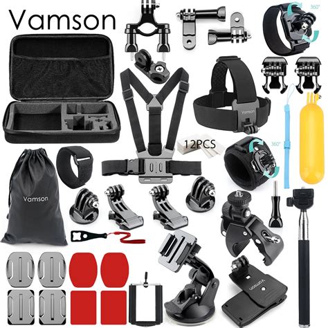 Vamson for Gopro Hero 5 Accessories Set Head Strap Waterproof Storage ...