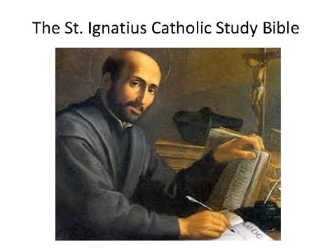 The St Ignatius Catholic Study Bible Ignatius 1491