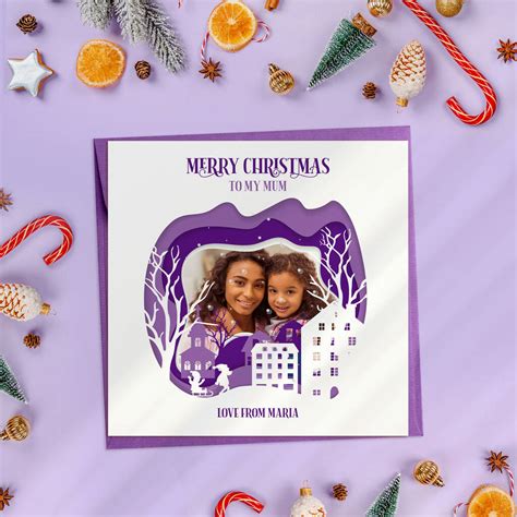 Personalised Christmas Card For Mum By Lisa Marie Designs