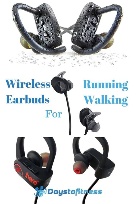 Best Wireless Earbuds for Running and Walking pin | Days To Fitness