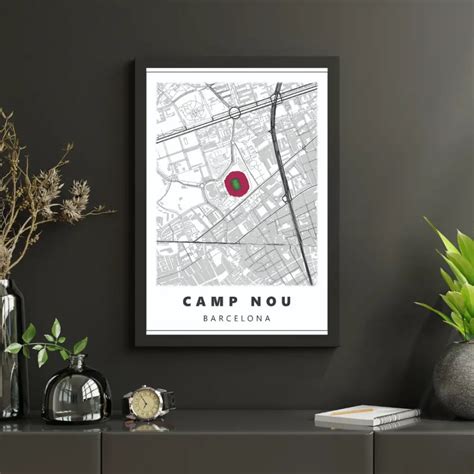 FC Barcelona Stadium Map | Poster