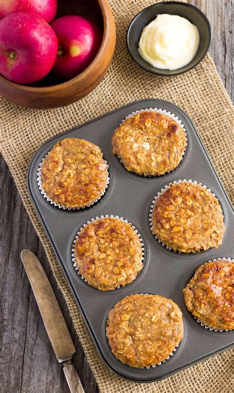 Apple Protein Muffins - One Clever Chef