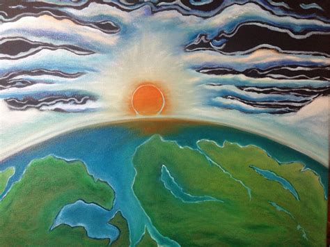 Heaven and Earth oil painting original hand painted