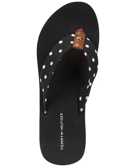 Lyst - Tommy Hilfiger Caron2 Flip-flop Sandals in Black